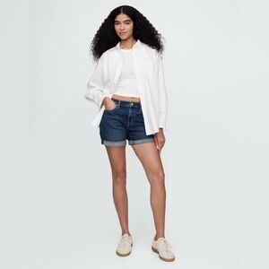 Gap 5” Mid Rise Denim Girlfriend Shorts
